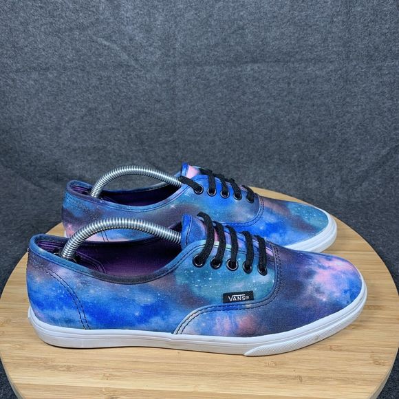 Vans Authentic Sk8 Low Womens Size 7.5 Blue Galaxy Classic Casual Sneakers Shoes - Picture 1 of 8